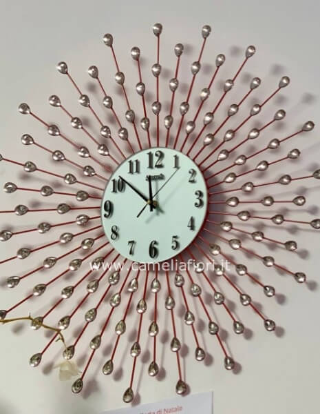 Orologio da parete con cristalli